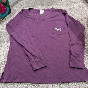 PINK campus long sleeve tee